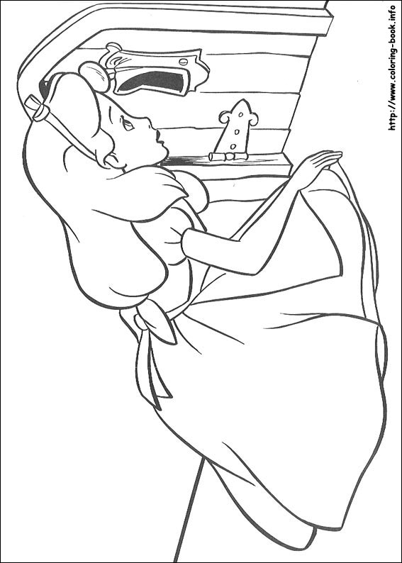 Alice in Wonderland coloring picture